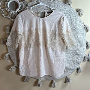 Cream Zara lace top